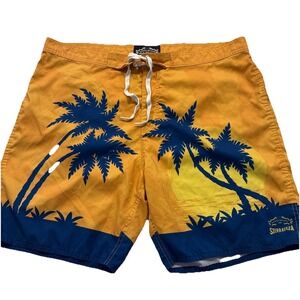 Sierra Nevada Board Shorts Size 38 Yellow Tropical Beer Pale‎ Ale